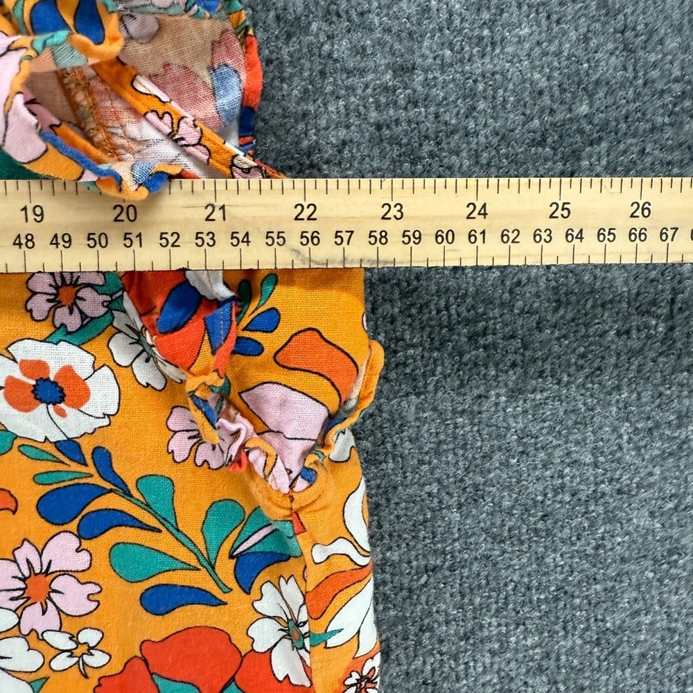 Marc New York Andrew Marc Top Womens XL Floral Linen Blend Garden Summer Resort - Picture 7 of 8